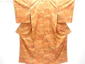 抽象模様本場大島紬着物(染)